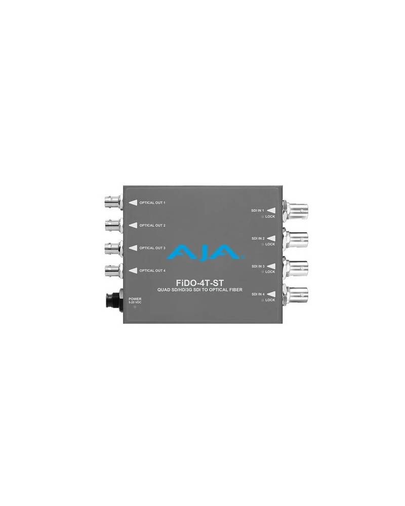 Trasmettitore AJA a fibra ST a singolo modo a 4 canali per