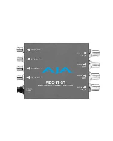 Trasmettitore AJA a fibra ST a singolo modo a 4 canali per