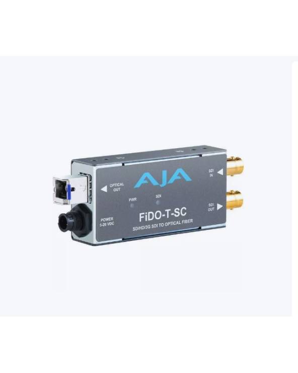 Trasmettitore AJA a 1 canale 3G-SDI su fibra SC a singola
