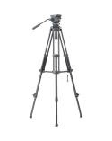 Libec 75mm ball and flat base video head 2stage tripod and case