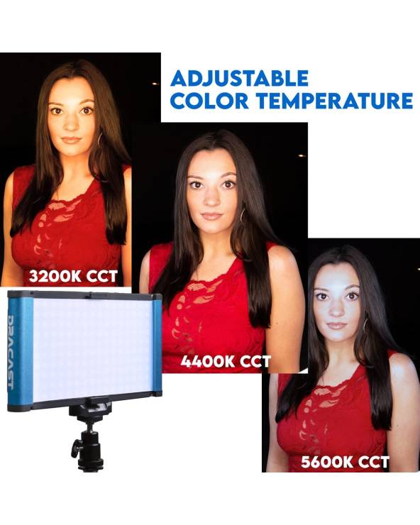 Dracast Camlux Pro Bicolor Adjustable CCT On-Camera LED Video Light