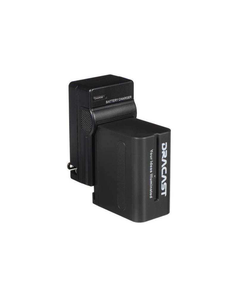 Dracast 1x NP-F 6600mAh Battery and 1 Charger Kit