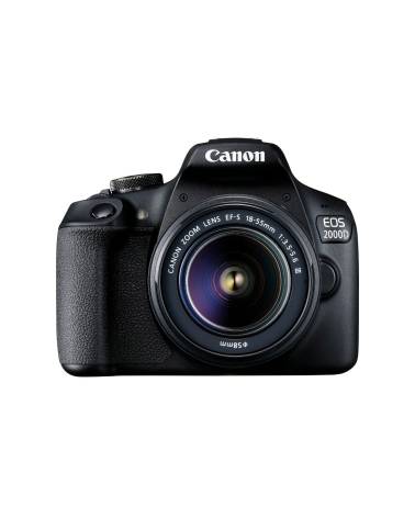 Canon EOS 2000D Entry Level DSLR with 24.1MP APS-C Sensor, Full HD 60fps, Bluetooth, WiFi & 18-55mm Lens