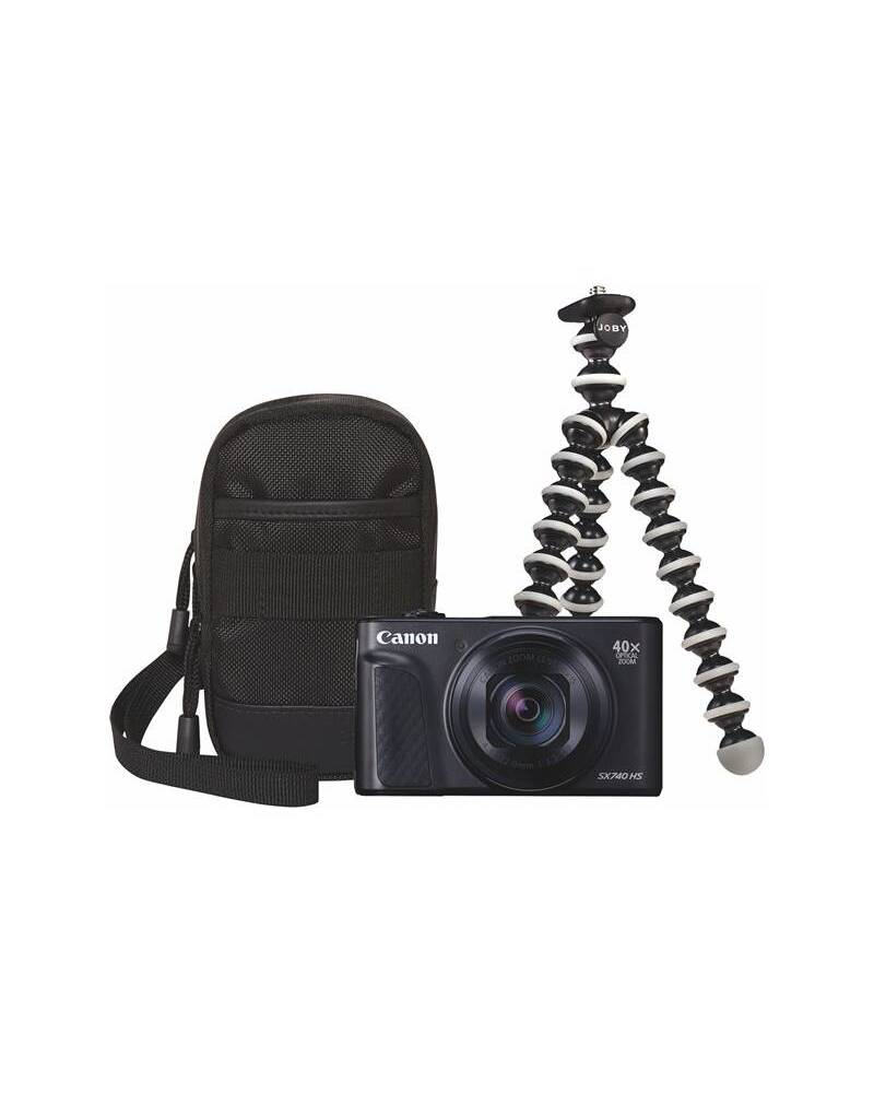 PowerShot SX740 HS Ultimate Black Travel Photography Kit ( camera + bag + gorillapod )