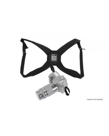 Porta Brace HR-DSLR Durable Nylon DSLR Harness with Padded Back Cross-Section, Black