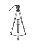 Libec 100mm ball and flat base video head with tripod set and case