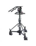 Libec 100mm ball and flat base video head with pedestal