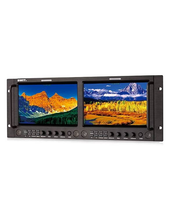 Dual 9-inch FHD Waveform Rack LCD Monitor