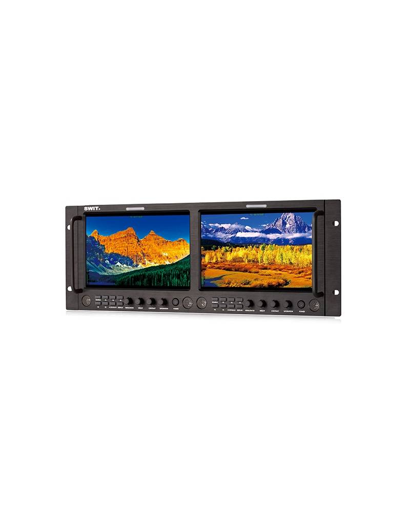 Dual 9-inch FHD Waveform Rack LCD Monitor