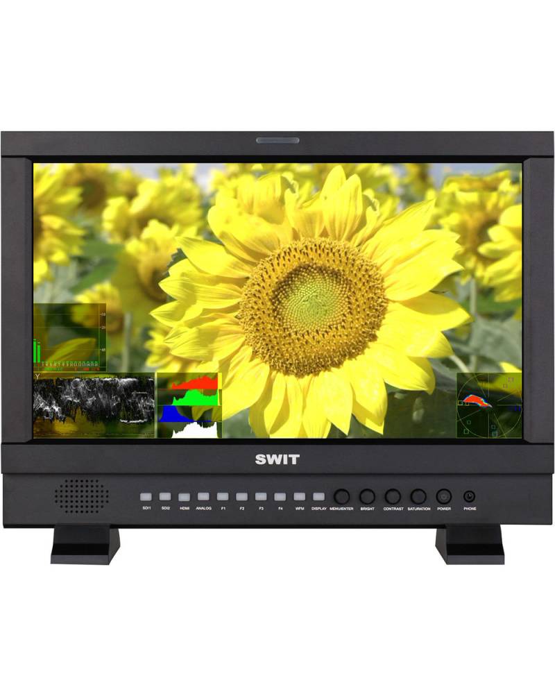 17-inch Monitor with complete professional functions, 3G SDI / HDMI, 1920x1080 V-mount