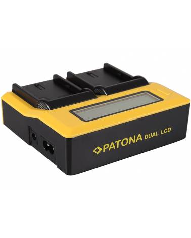 PATONA DUAL LCD USB CHARGER CANON LPE6 LP-E6
