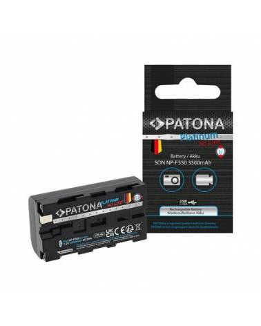 PATONA PLATINUM BATTERY WITH USB-C INPUT FOR SONY NP-F550 F330 F530 F750 F930 F920