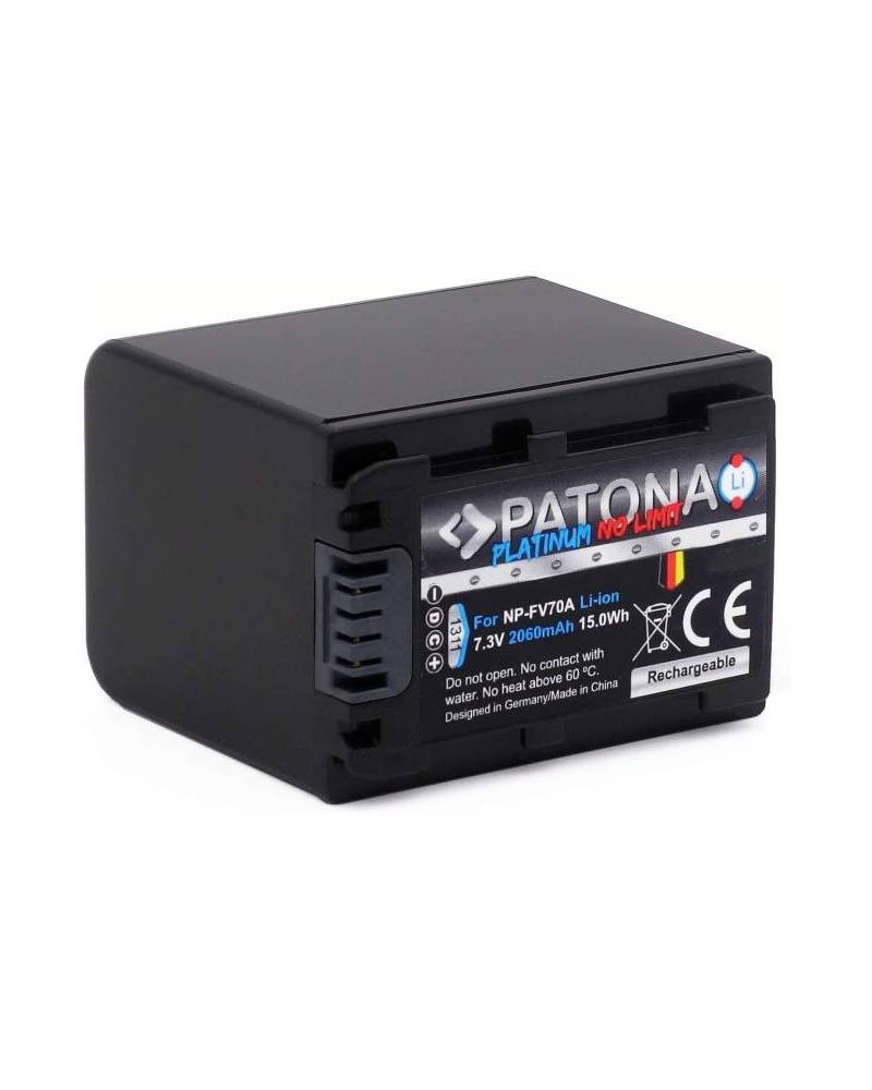 PATONA BATTERY PLATINUM SONY NP-FV70 FDR-AX40 FDR-AX45 FDR-CX680 NEX-VG30