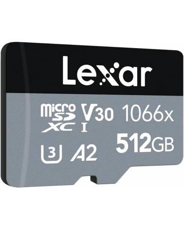 512GB LEXAR MICROSDXC 1066X W/ADAT. LMS1066512G-BNANG