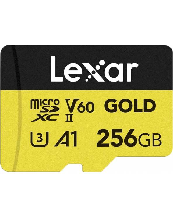 256GB LEXAR MICROSDXC GOLD V60 U3 A1 LMSGOLD256G-BNNNG