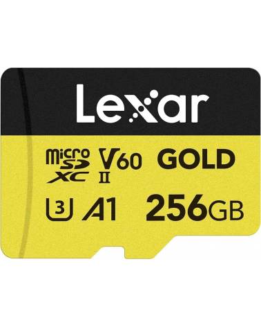 256GB LEXAR MICROSDXC GOLD V60 U3 A1 LMSGOLD256G-BNNNG