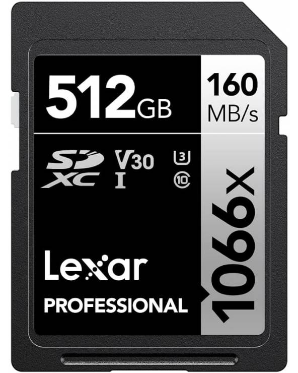 512GB LEXAR PRO 1066X SDXC UHS-I V30 LSD1066512G-BNNNG