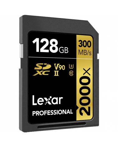 128GB LEXAR PRO 2000X SDHC UHS-II LSD2000128G-BNNNG
