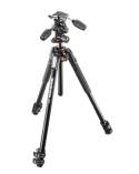Manfrotto 190 series aluminum 3-section kit with 3-way head