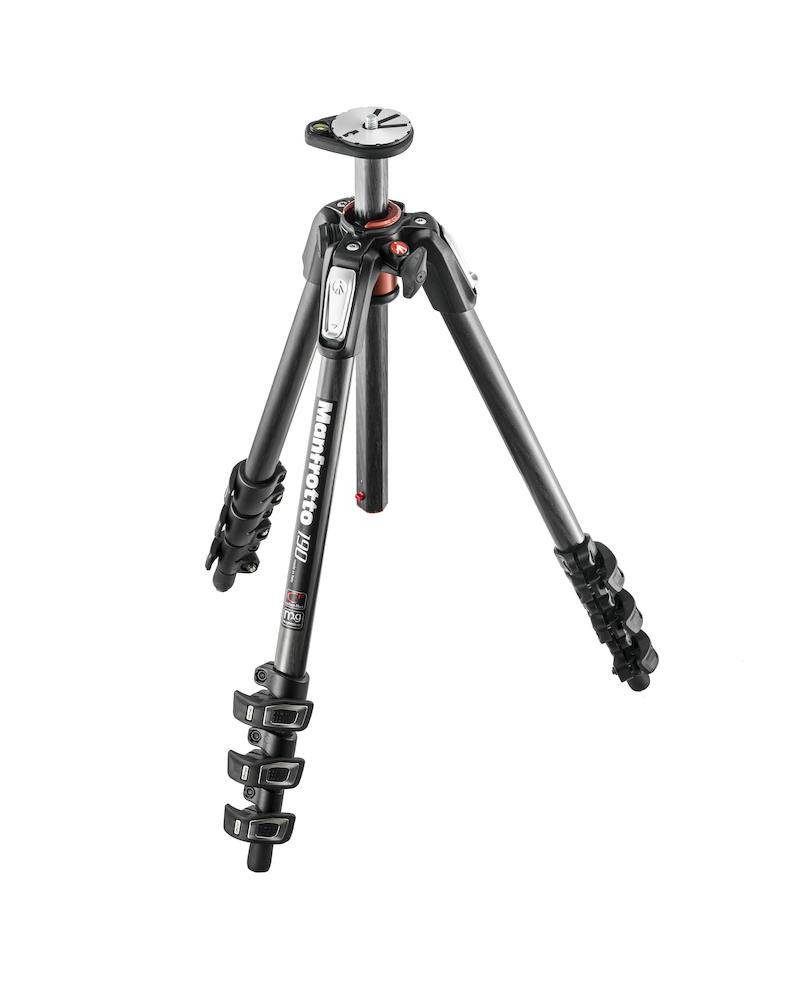 Manfrotto - MT190CXPRO4 - 190 CARBON FIBRE 4-SECTION TRIPOD- WITH HORIZONTAL COLUMN from MANFROTTO with reference MT190CXPRO4 at